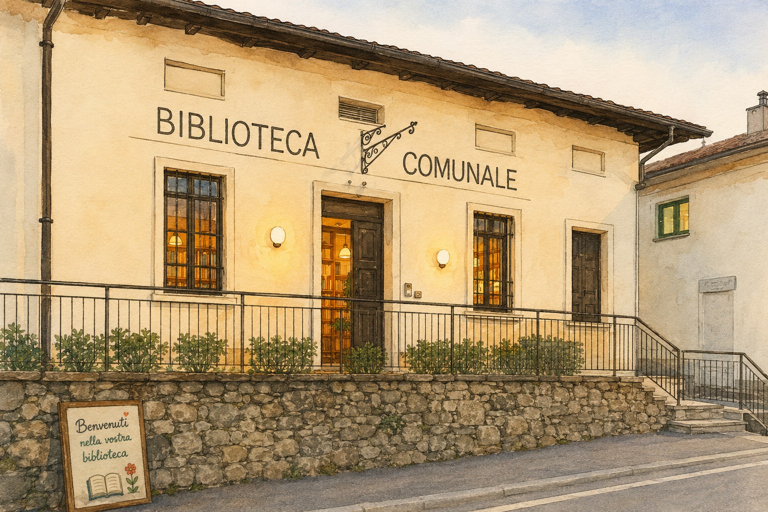 Illustrazione della Biblioteca Comunale di Ragogna